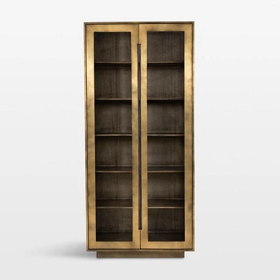 Freda Glass Door Storage Cabinet