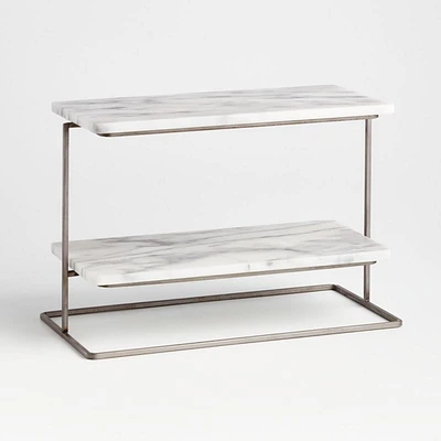 French Kitchen Marble 2-Tier Server