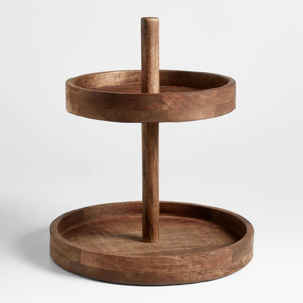 Calistoga 2-Tiered Wooden Server by Gaby Dalkin
