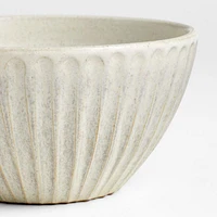 Carmel Ceramic Cereal Bowl with Exterior Ridges by Gaby Dalkin