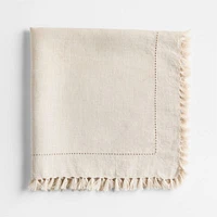 Linen Eyelet Fringe Napkin in Natural by Gaby Dalkin