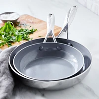 GreenPan ™ Valencia Pro Stainless Steel  8" and 10" Fry Pan Set