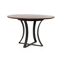Damen 48" Brown Wood Top Dining Table