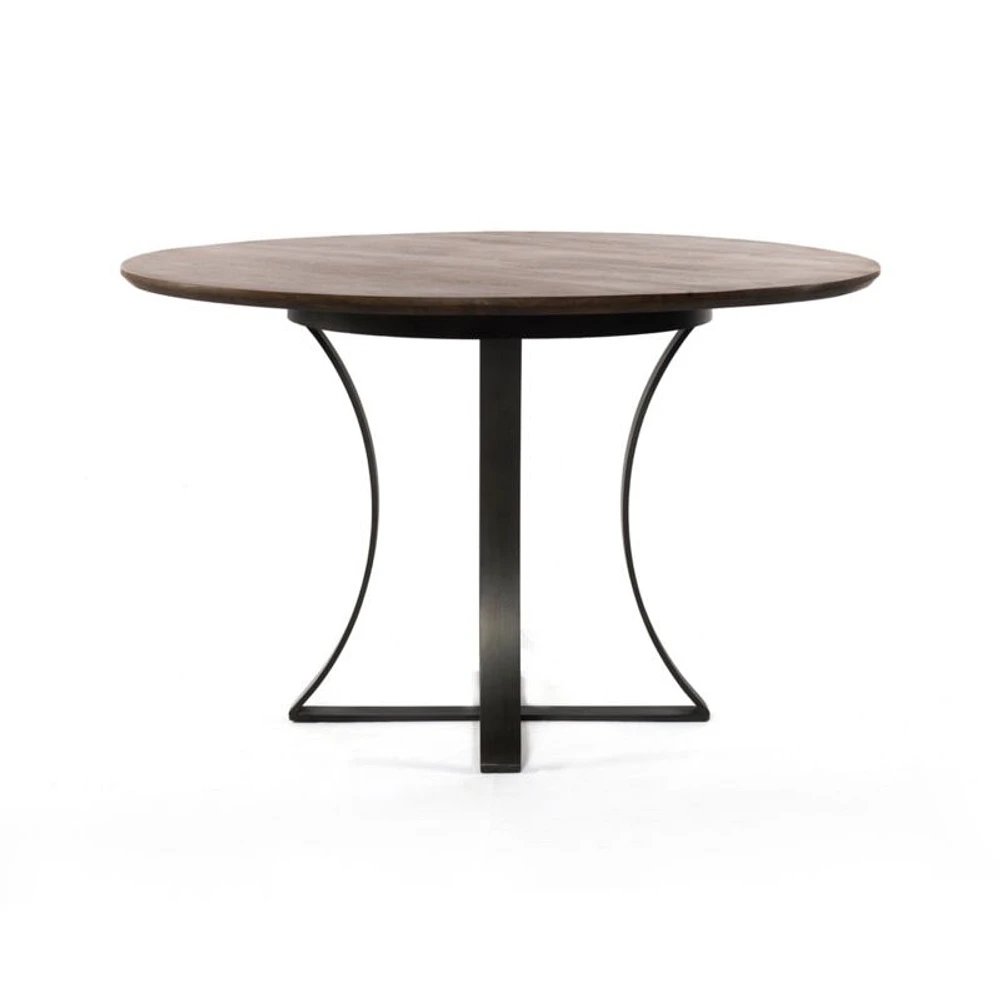 Damen 48" Brown Wood Top Dining Table