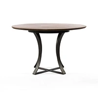 Damen 48" Brown Wood Top Dining Table