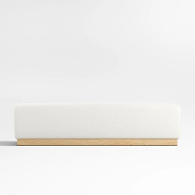 Gather 70" Ivory Upholstered Bench