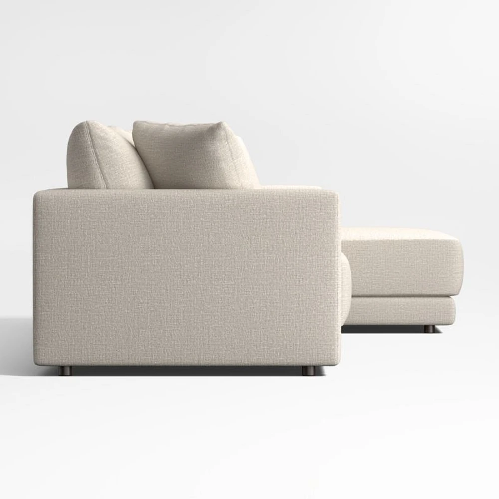 Gather Deep 2-Piece Right-Arm Chaise Sectional Sofa