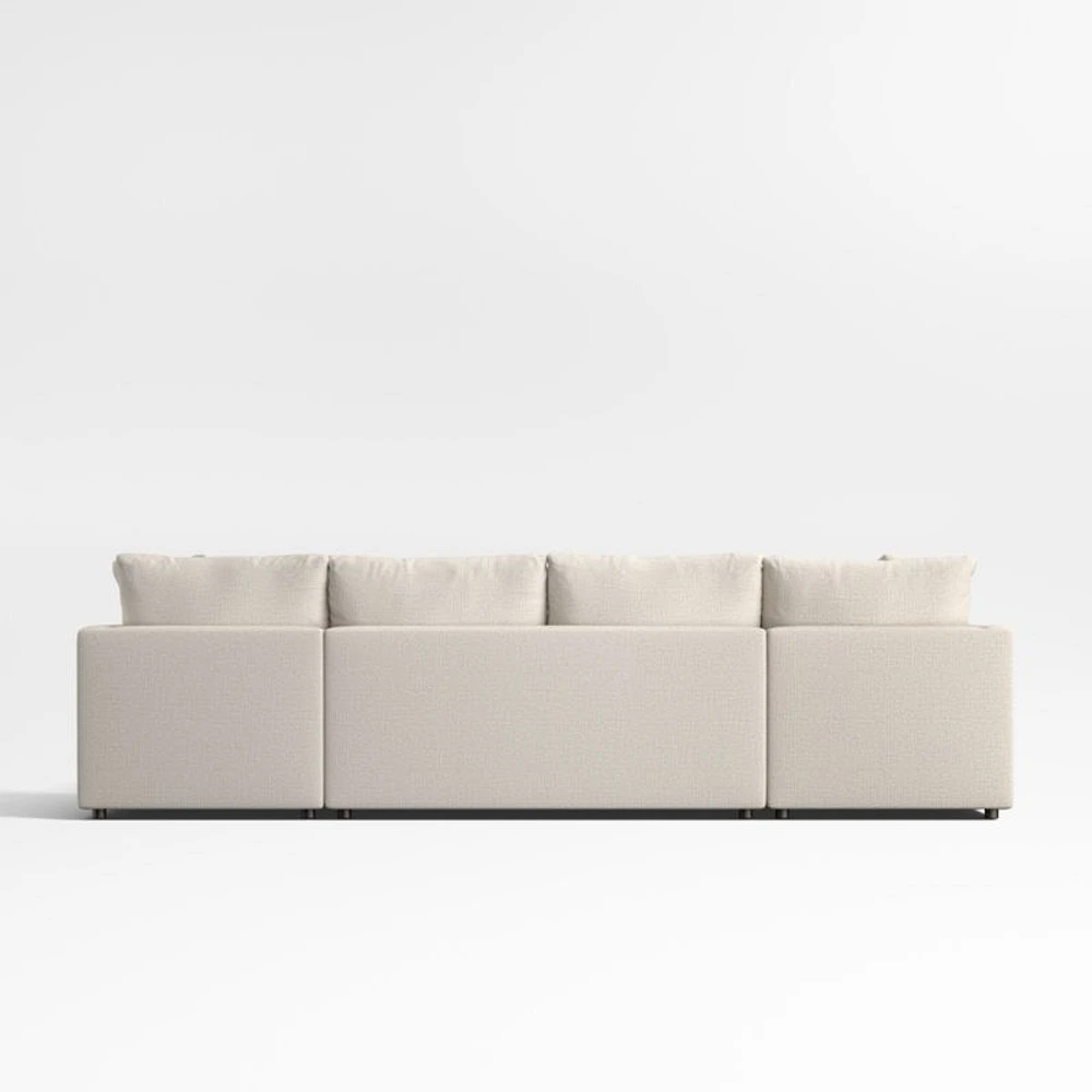 Gather Deep 3-Piece Double-Chaise Sectional Sofa