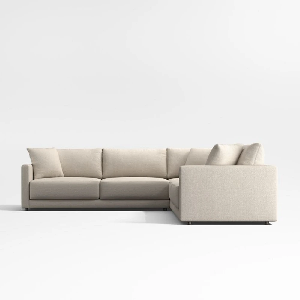 Gather Deep 3-Piece L-Shaped Sectional Sofa