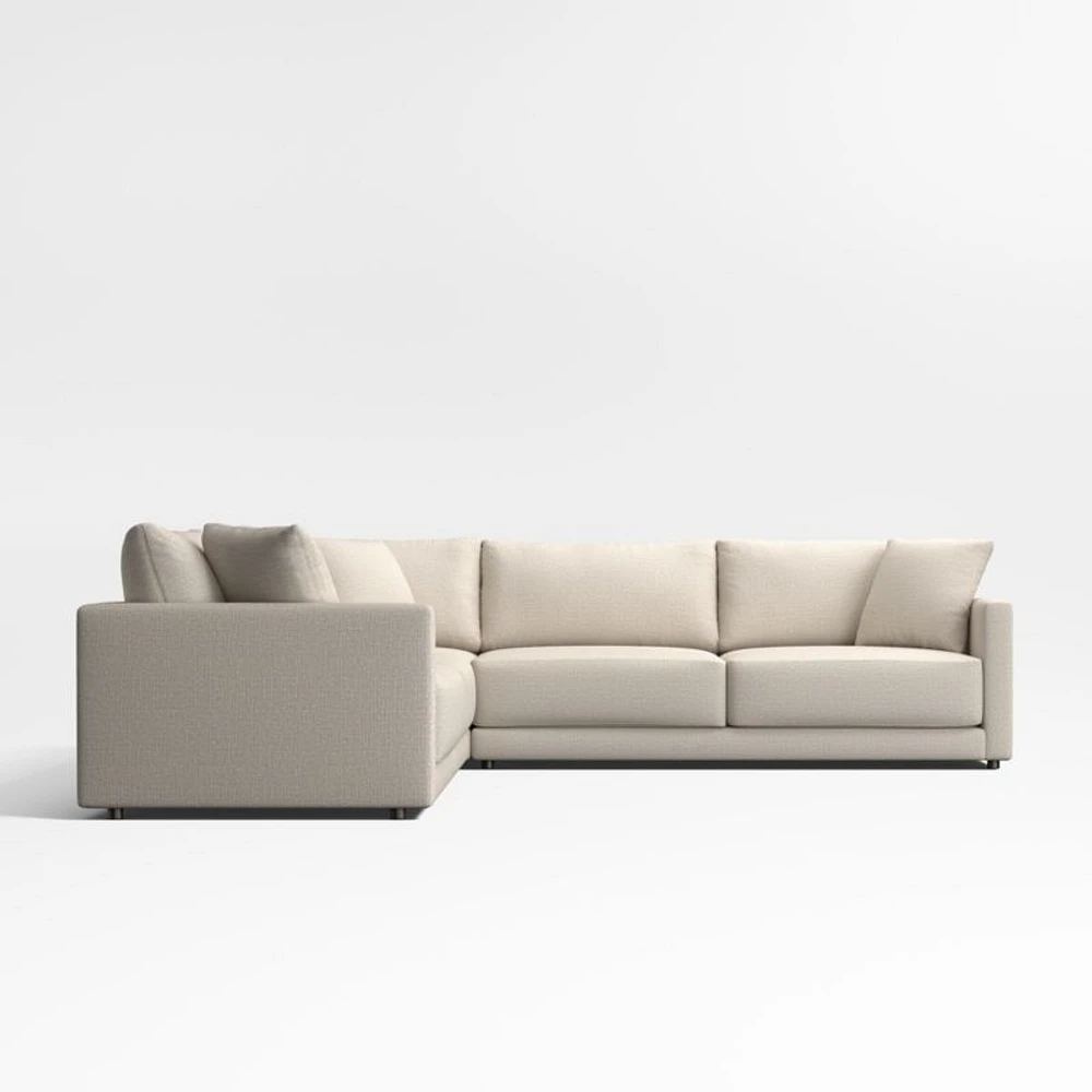 Gather Deep 3-Piece L-Shaped Sectional Sofa