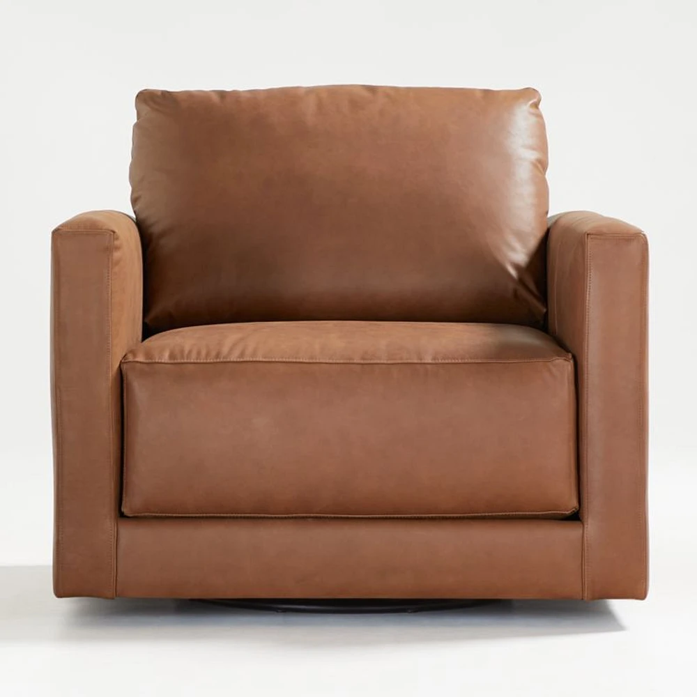 Gather Leather Swivel Chair