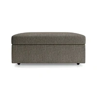 Gather Deep Storage Ottoman with Tray