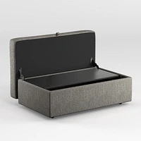 Gather Deep Storage Ottoman with Tray