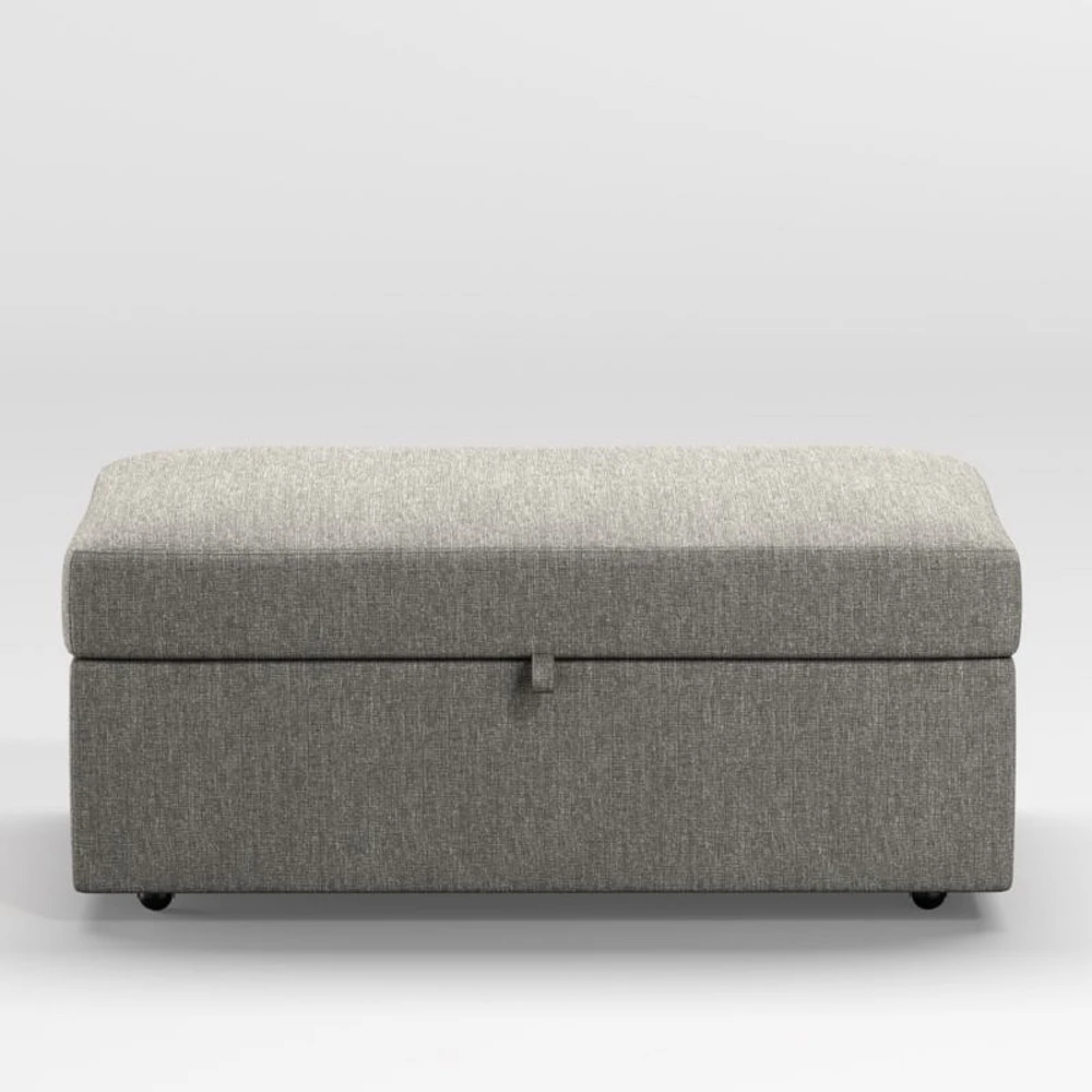 Gather Deep Storage Ottoman with Tray