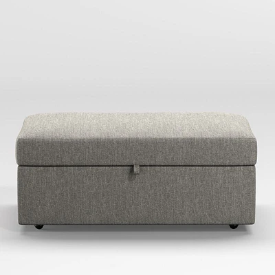 Gather Deep Storage Ottoman with Tray
