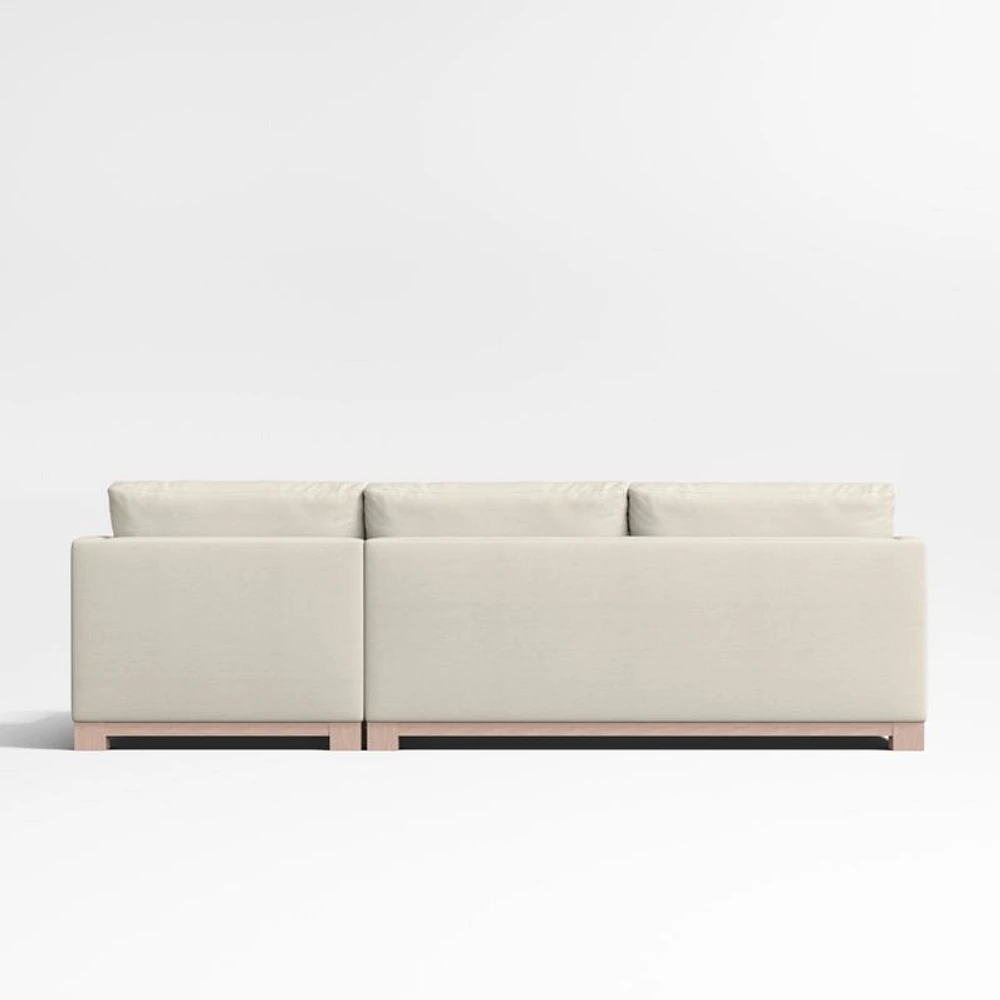 Gather Wood Base 2-Piece Sectional Sofa