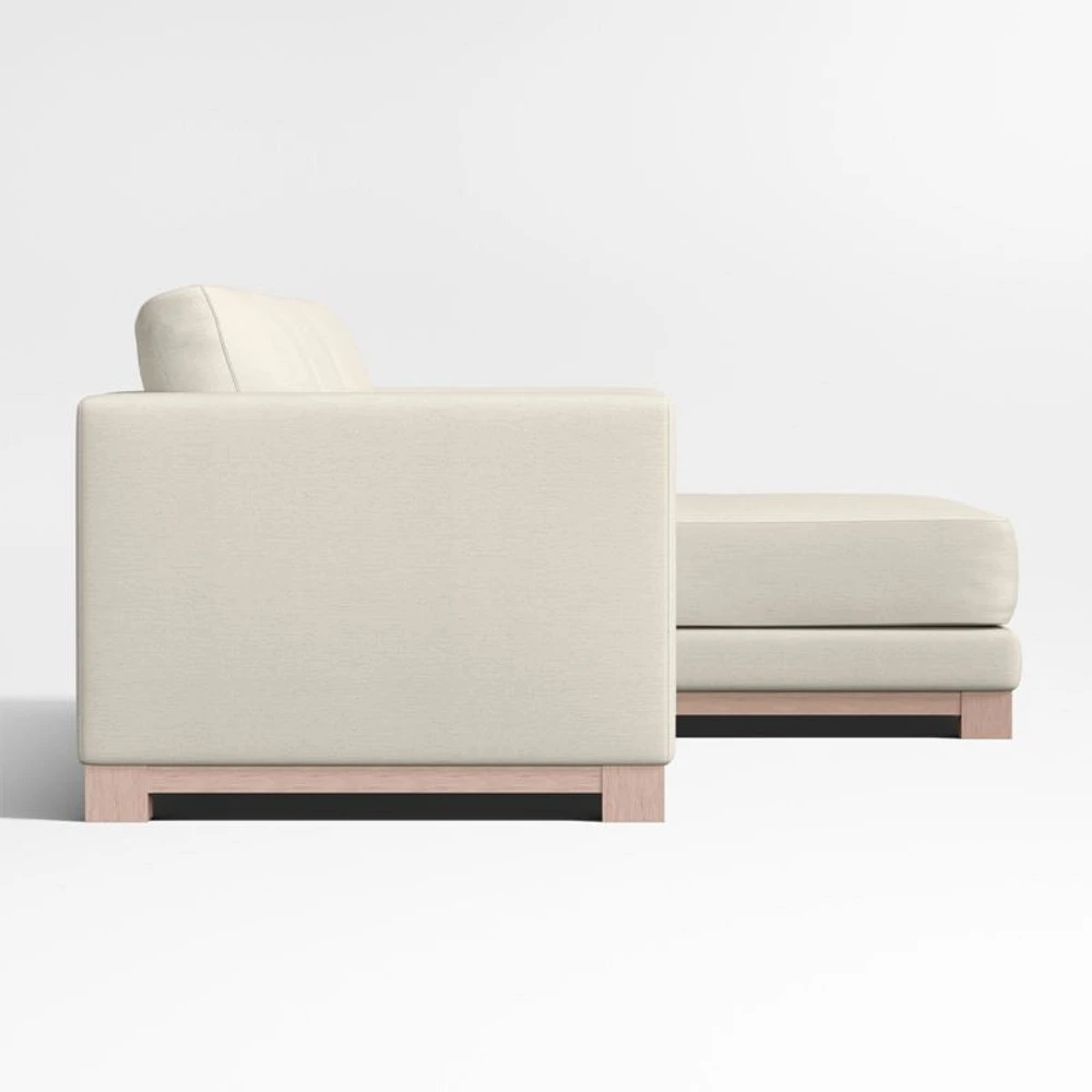 Gather Wood Base 2-Piece Sectional Sofa