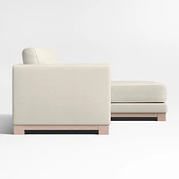 Gather Wood Base 2-Piece Sectional Sofa