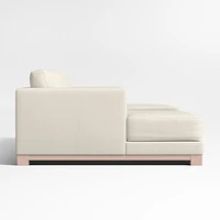 Gather Wood Base 3-Piece U-Shaped Sectional Sofa