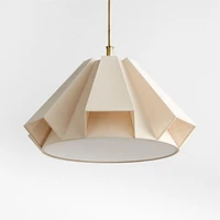 Gavin Geometric Linen Pendant Light