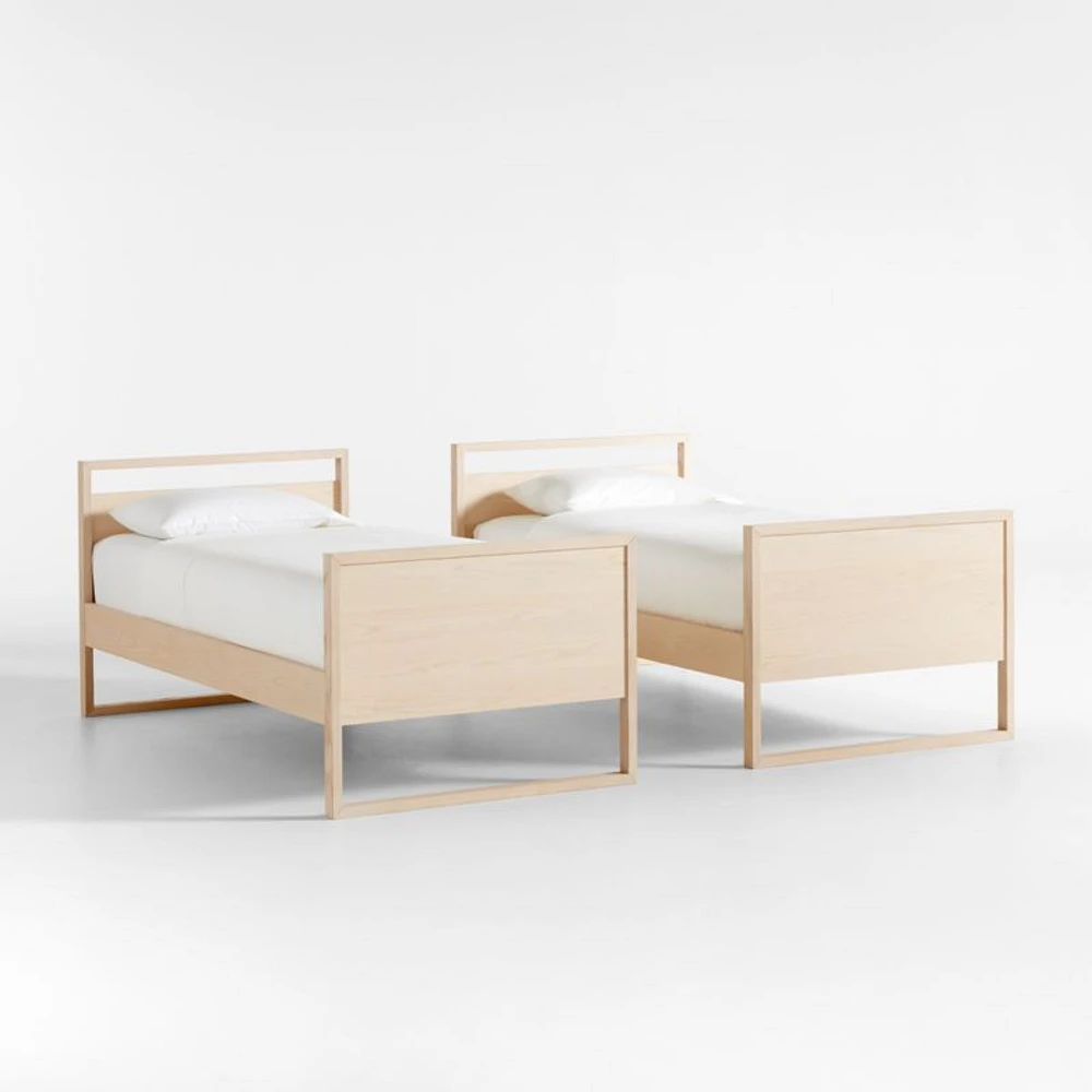Gemini Wood Kids Twin Over Twin Convertible Bunk Bed