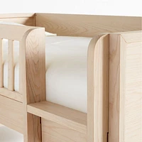 Gemini Wood Kids Twin Over Twin Convertible Bunk Bed