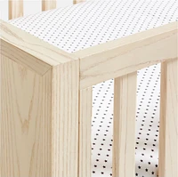 Gemini Light Ash Wood Convertible Baby Crib