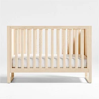 Gemini Light Ash Wood Convertible Baby Crib