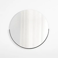 Gerald Large Round Black Wall Mirror