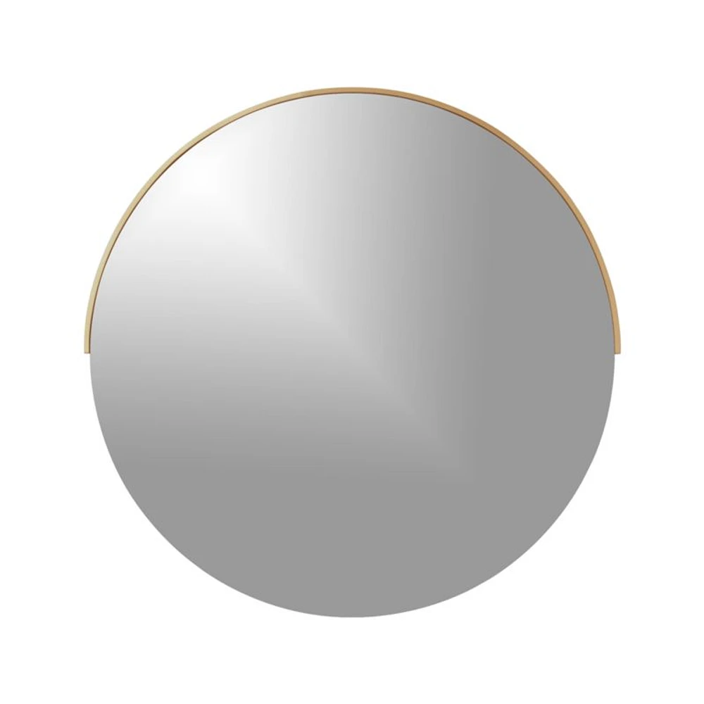 Gerald Large Round Gold Wall Mirror