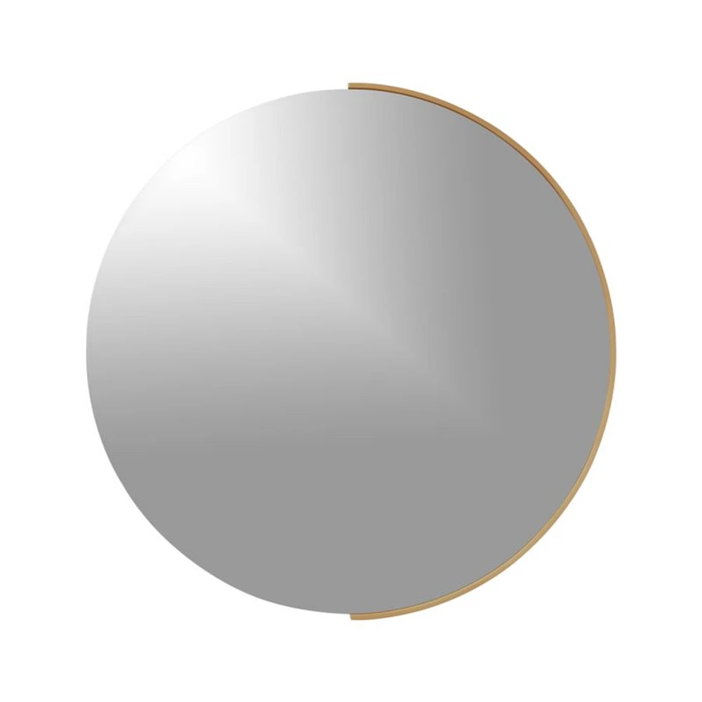 Gerald Large Round Gold Wall Mirror