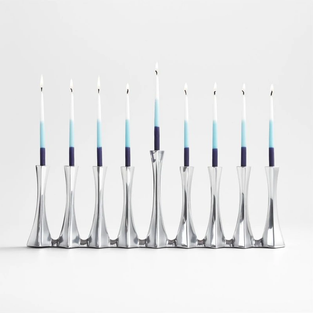 Blue Ombre Menorah Candles, Set of 45