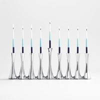 Blue Ombre Menorah Candles, Set of 45