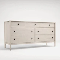 Gia Pickled Oak 7-Drawer Dresser
