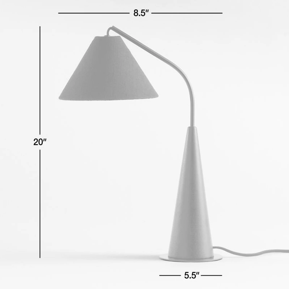 Gibson Metal and Black Wood Table Lamp 20"