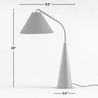Gibson Metal and Black Wood Table Lamp 20"