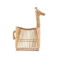 Giraffe Rattan Floor Storage Basket
