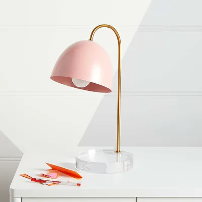 Glam Pink and Gold Kids Table Lamp