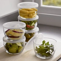 Clear Glass Bowl with Lid