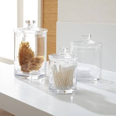 Glass Canisters, Set of 3