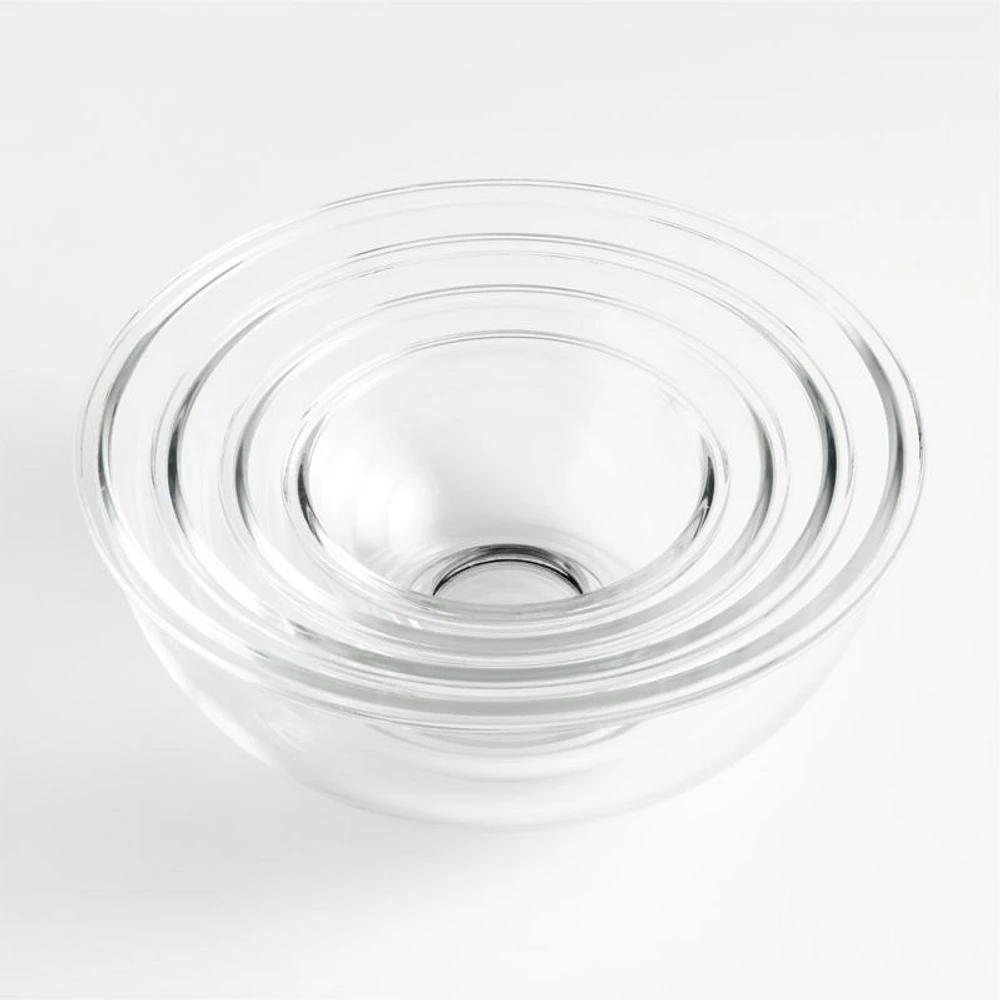 Nesting Glass Mixing Bowls, Set of 4