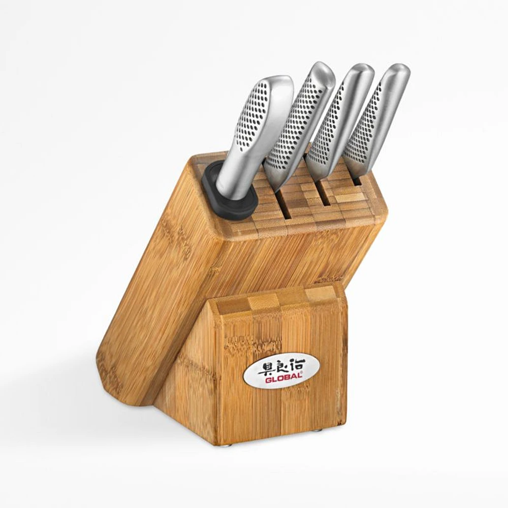 Global ® Classic 5-Piece Masuta Knife Block Set