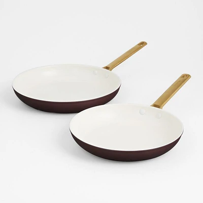 GreenPan ™ Reserve Merlot 2-Piece 10" and 12" Ceramic Non-Stick Fry Pan Set