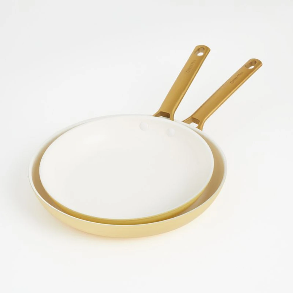 GreenPan ™ Reserve Sunrise 2-Piece 10" and 12" Ceramic Non-Stick Fry Pan Set
