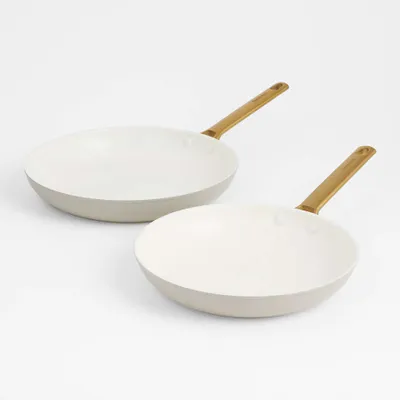 GreenPan ™ Reserve Taupe 2-Piece 10" and 12" Ceramic Non-Stick Fry Pan Set