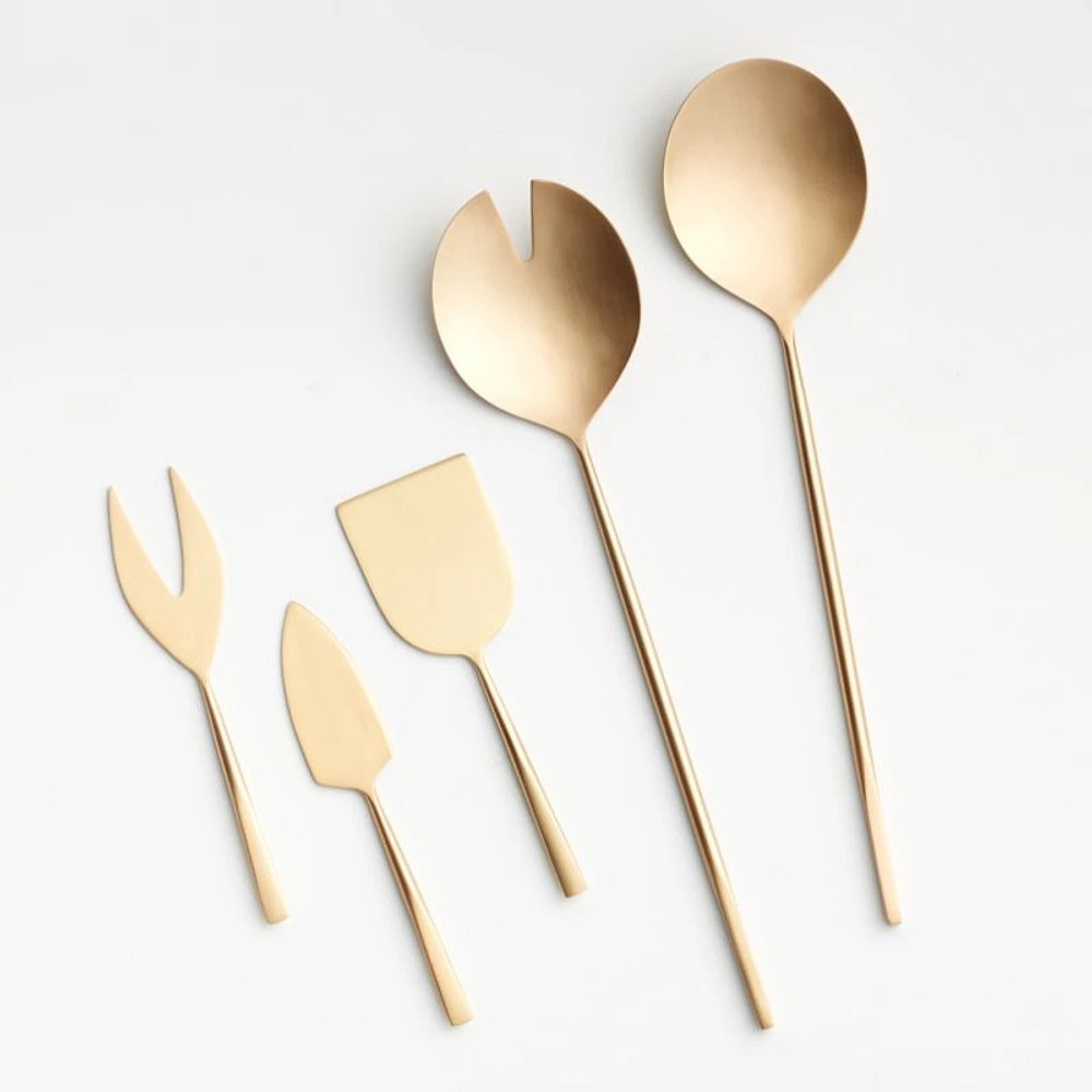 Gold Cheese Knives, Set of 3