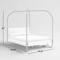 Gracia Queen Upholstered Canopy Bed
