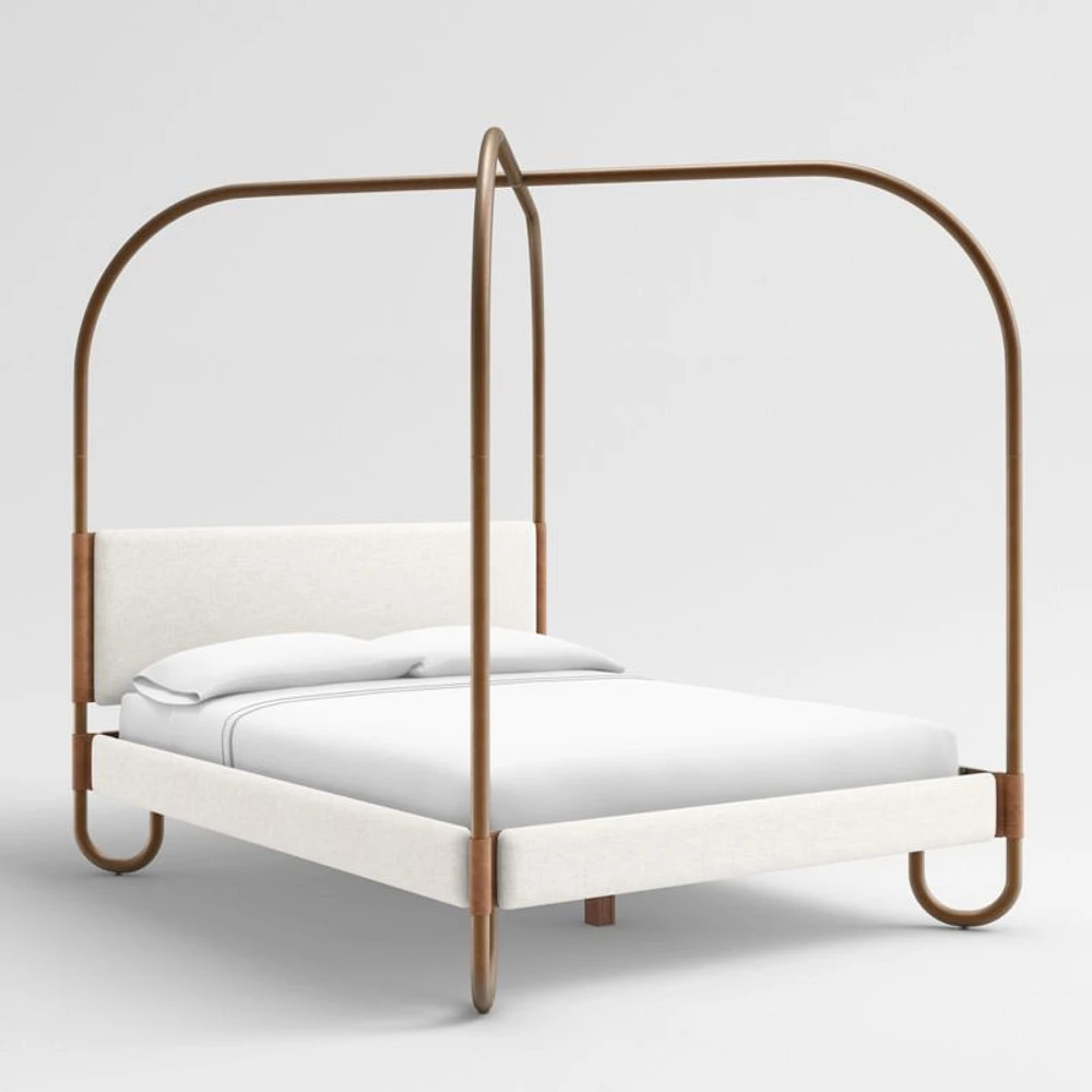 Gracia Queen Upholstered Canopy Bed
