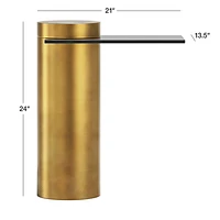 Grafik Glass Cantilever End Table