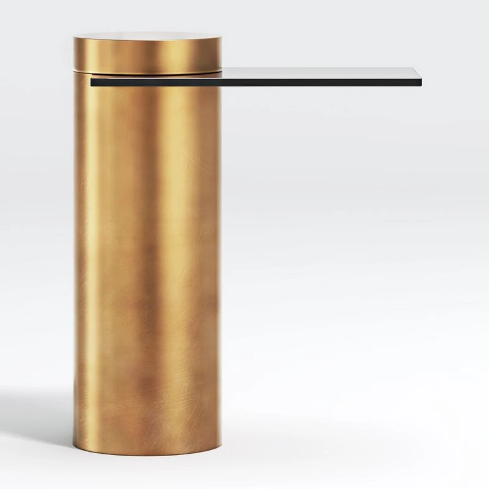 Grafik Glass Cantilever End Table